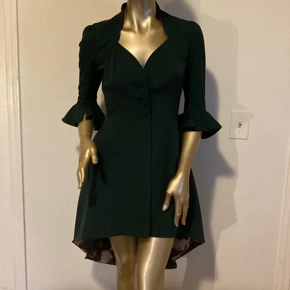 harry potter green dress Flutter Sleeve Party Dress- Green – Milby's Just Kids